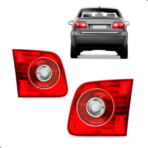 Par Lanterna Traseira Mala Para Polo Sedan 2007 A 2014 Ambos Lados