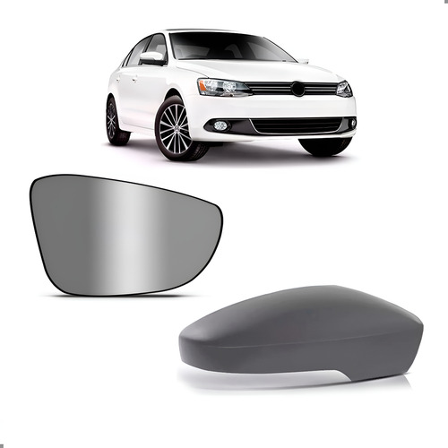 Kit Capa E Lente De Retrovisor Jetta 2011 A 2018 Direita Direito