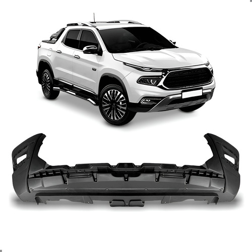 Parachoque Dianteiro Inferior Para Toro 2022 2023 2024 2025 Preto