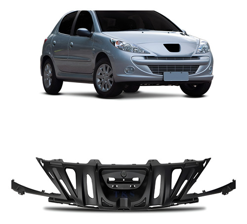 Tela Grade  Superior Parachoque Peugeot 207 2008 A 2011