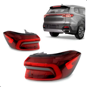 Par Lanterna Tiggo 8 2021 2022 2023 Canto Com Led Ambos Lados Vermelho