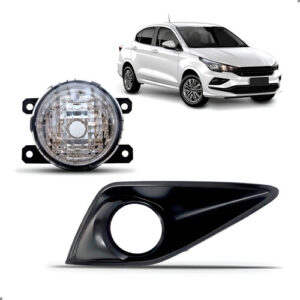 Farol De Milha Para Cronos 2017 A 2025 Moldura Grade Direita Preto