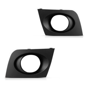 Par Moldura Grade Parachoque Farol Milha Agile Com Furo Preto