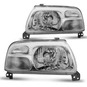 Kit Grade E Par De Farol Para Tracker 2001 2002 2003 A 2010 Preto