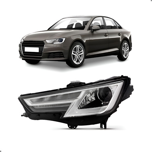 Farol Para A4 2017 2018 2019 Com Xenon 1ª Linha Esquerdo/motorista