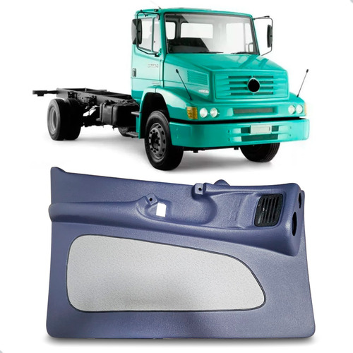 Forro Porta Caminhão Para Mercedes 1620 1622 Azul Esquerdo