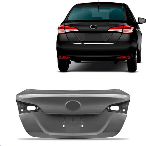 Tampa Porta Malas Yaris 2018 A 2019 Sedan Preto