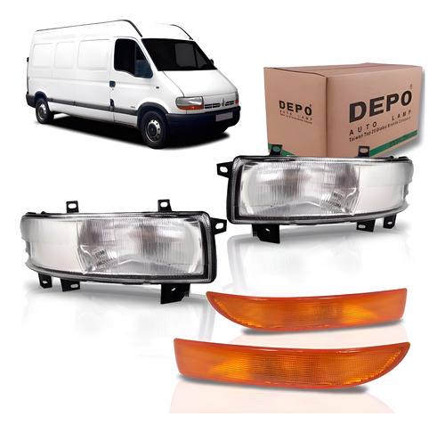 Par Farol Master Com Pisca Ambar 2003 04 05 06 2007 08 Direito E Esquerdo