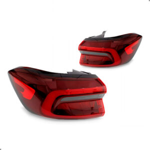 Par Lanterna Tiggo 8 2021 2022 2023 Canto Com Led Ambos Lados Vermelho