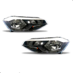 Kit Frente Para Polo Track 2023 2024 2025 2026 Com Par Farol Preto