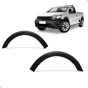 Par Alargador Vao De Roda Dianteiro Para Saveiro 2017 A 2023 Ambos Lados