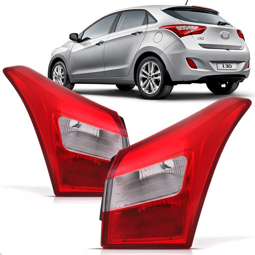 Par Sinaleira Traseira Para Hyundai I30 2013 A 2016 Canto