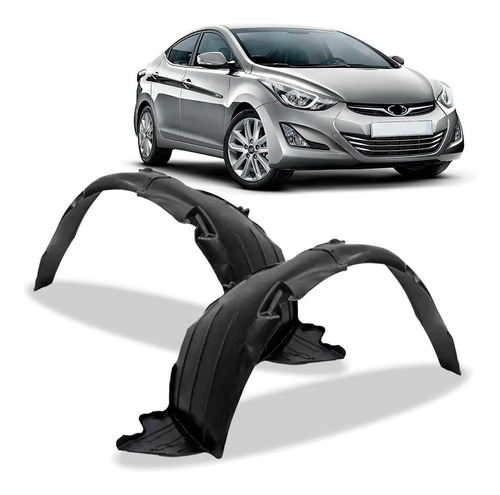 Par Asa Urubu Dianteiro Elantra 2014 2015 2016 Sem Presilha