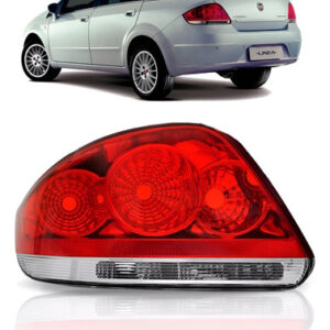 Lanterna Traseira Fiat Linea 08 09 10 11 12 Direito 1ª Linha - Esquerdo/motorista - Vermelho