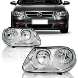 Par Farol Bora Máscara Cromada 2007 2008 2009 2010 2011 2012