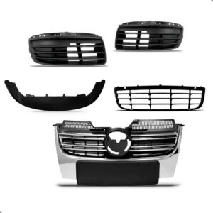 Kit Frente Parachoque Para Jetta 2007 2008 2009 2010 Preto