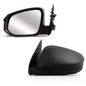 Par Retrovisor Preto Liso Fixo Hilux 2016 A 2019