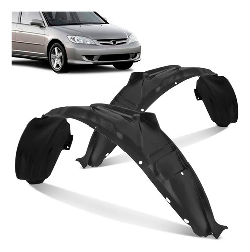 Par Asa De Urubu Dianteiro Honda Civic 2004 2005 2006