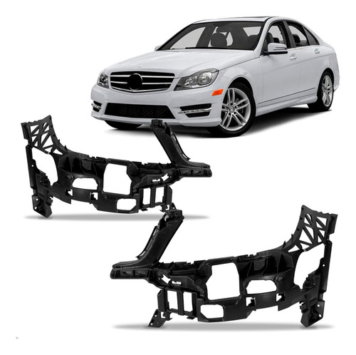 Par Suporte Parachoque Dianteiro Mercedes C180 2008 A 2018