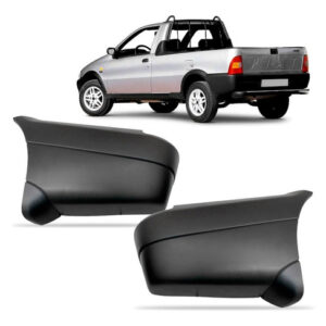 Par Ponteira Traseira Parachoque Strada 1997 A 2006 Preta