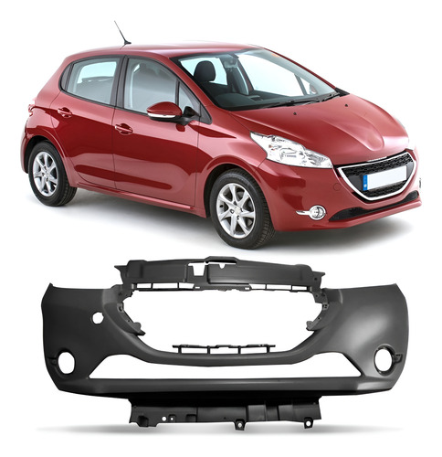 Envolvente Dianteiro Peugeot 208 2012 2013 A 2016 1a Linha  Preto
