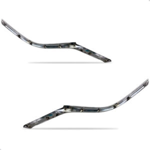 Par Friso Farol Dianteiro Hilux Sw4 2021 Até 2024 Cromado Preto