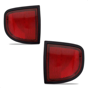 Par Lanterna Refletor Neblina L200 Triton 07 A 12 Parachoque - Esquerdo E Direito - Vermelho