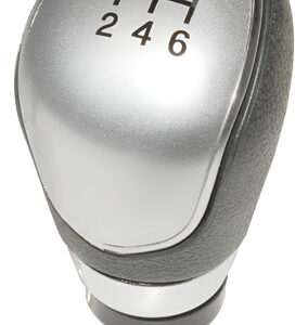 Manopla 6 Marchas Preta C Lente Prata Ecosport Moderna Preto