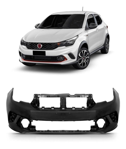 Parachoque Dianteiro Argo Hgt Liso 2018 A 2020 1a Linha  Preto