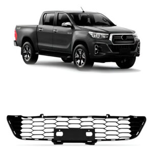 Grade Central Parachoque Dianteiro Hilux 18 A 2020 1a Linha Preto