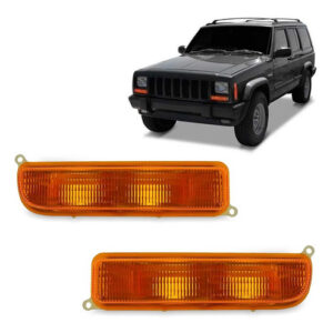 Par Sinaleira Seta Cherokee Sport 1997 A 2002 Ambar Inferior Laranja