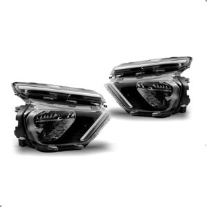 Kit Parachoque E Faróis Para C3 Aircross 2020 A 2025 Sem Led Preto