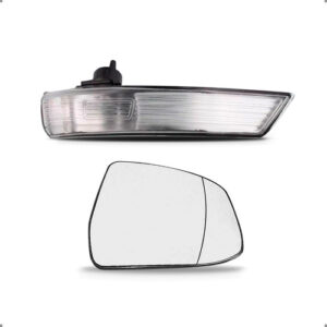 Kit Lente E Sinaleira Retrovisor Focus 09 A 13 Lado Direito Preto