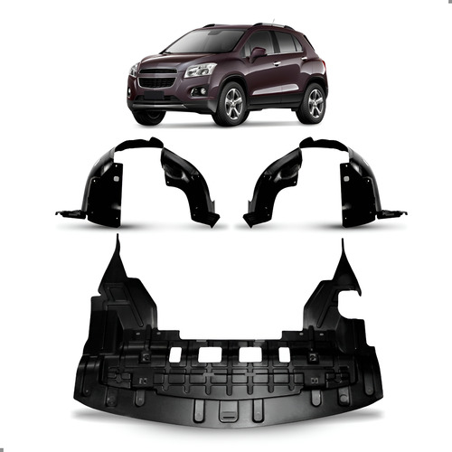 Kit Defletor Para Tracker 2014 2015 2016 Com Par Parabarro