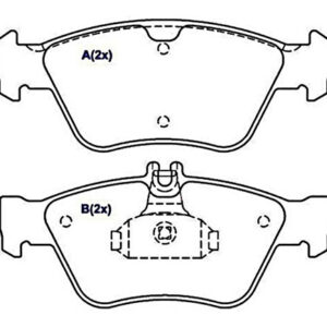 Pastilha Dianteira Clk230 / 320 97 / 02 Slk230 96 / 04