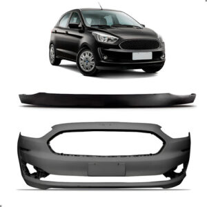 Kit Parachoque Para Ford Ka 19 A 2022 Hatch Sedan 1a Linha Preto