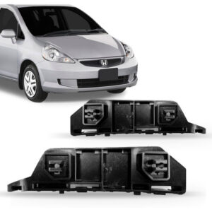 Par Guia Suporte Parachoque Dianteiro Fit 2003 A 2008
