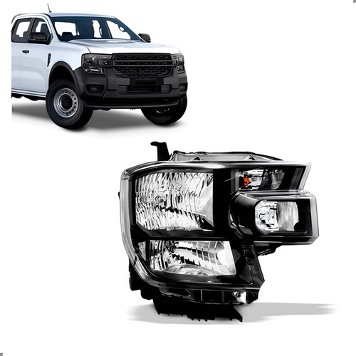 Farol Para Ford Ranger Xl 2024 2025 1ª Linha Direito/passageiro
