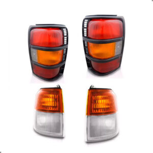 Kit Pajero 1992 93 1994 95 1996 1997 Lanternas E Sinaleiras Ambos Lados Vermelho