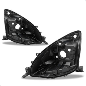 Par Carcaça Farol Dianteiro Livina 2009 A 2014 Com Regulador