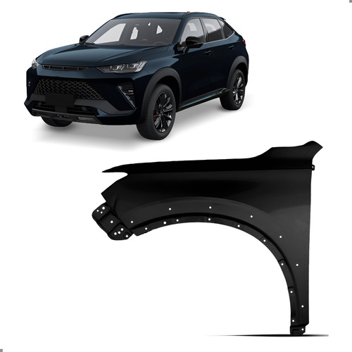 Paralama Haval H6 Gt 2023 A 2025 Com Furo Vao Roda Esquerdo