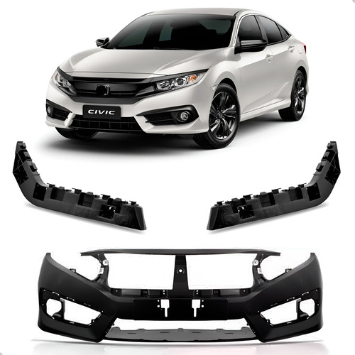 Envolvente Dianteiro Civic 2017 A 2019 Com Guias