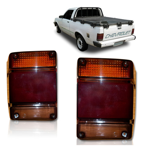 Par Sinaleira Traseira Marajo 1984 A 1994 Fume