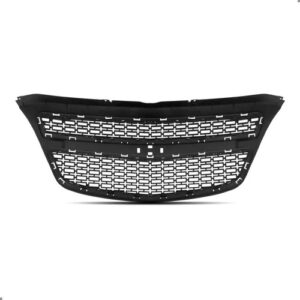 Grade Radiador Para Agile 2009 A 2013 Com Friso Preto Preto