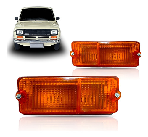 Par Sinaleira Seta Fiat 147 1976 1977 1978 1979 Âmbar