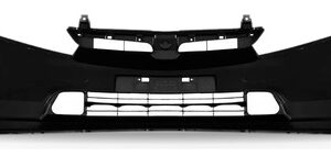 Parachoque Dianteiro Para New Civic 2006 A 2009 Com Furo Preto