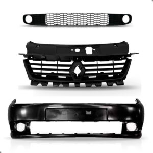 Kit Frente Parachoque Dianteiro Para Symbol 2009 2010 Á 2013 Preto