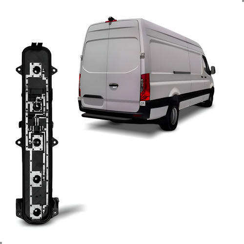 Circuito Lanterna Traseira Para Iveco 2020 A 2025 Direito/passageiro Preto