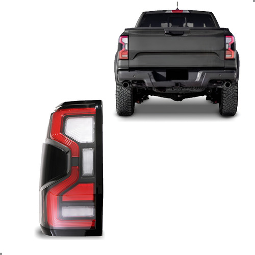 Lanterna Traseira Full Led Para Ranger Raptor 24 25 1ª Linha Esquerdo/motorista
