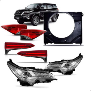 Kit Hilux Sw4 2016 A 2020 Par Farois + 4 Sinaleiras Defletor
